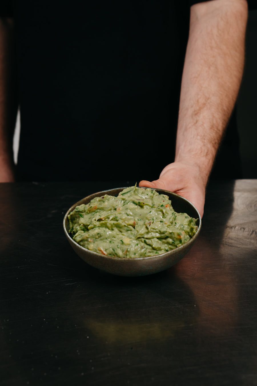 Hjemmelavet guacamole med creme fraiche og lime