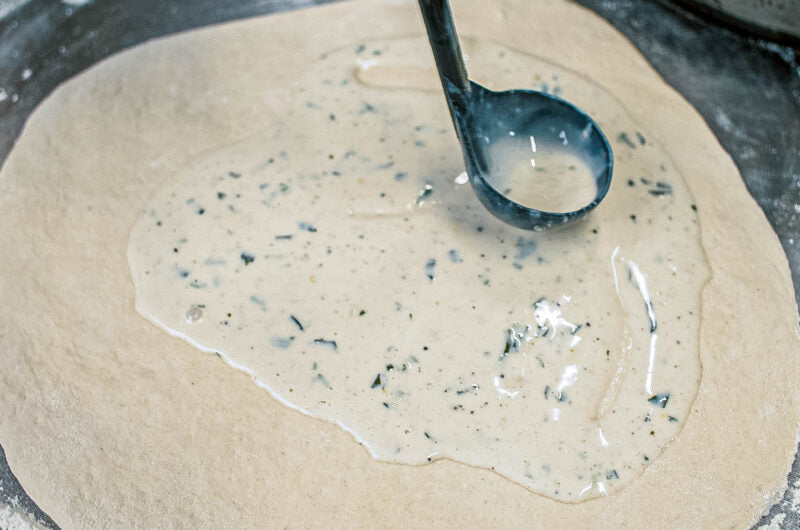 Hvid pizza sauce