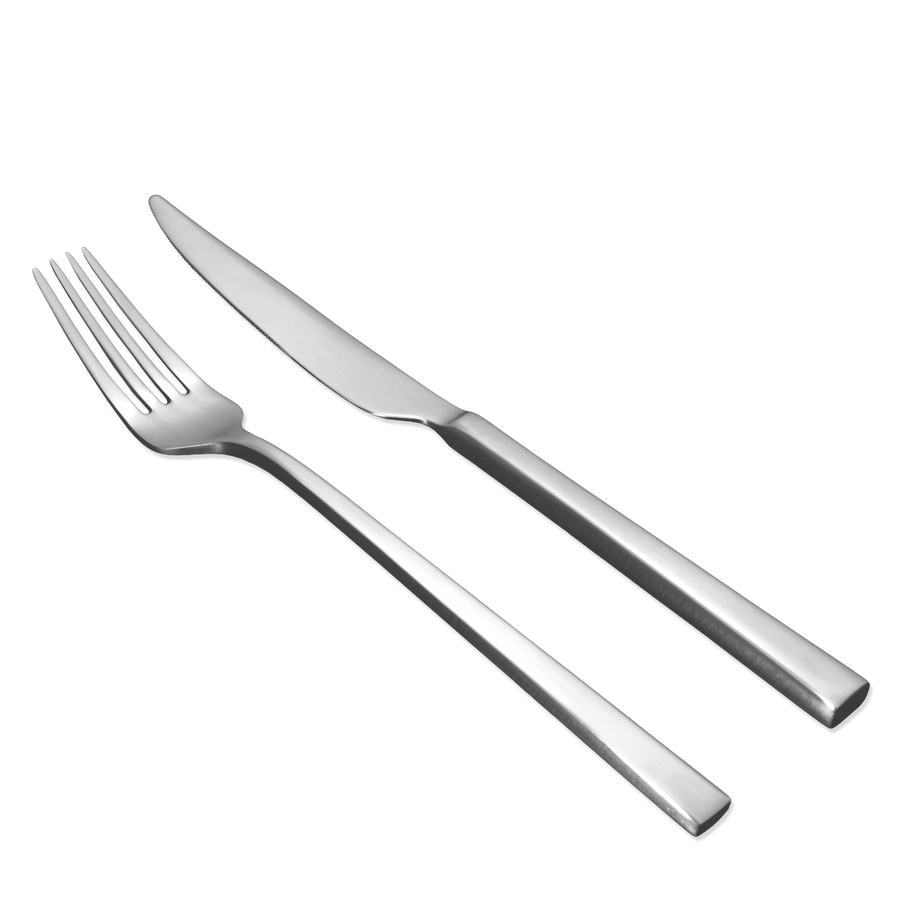 Bestik - Mat stål (16 dele)